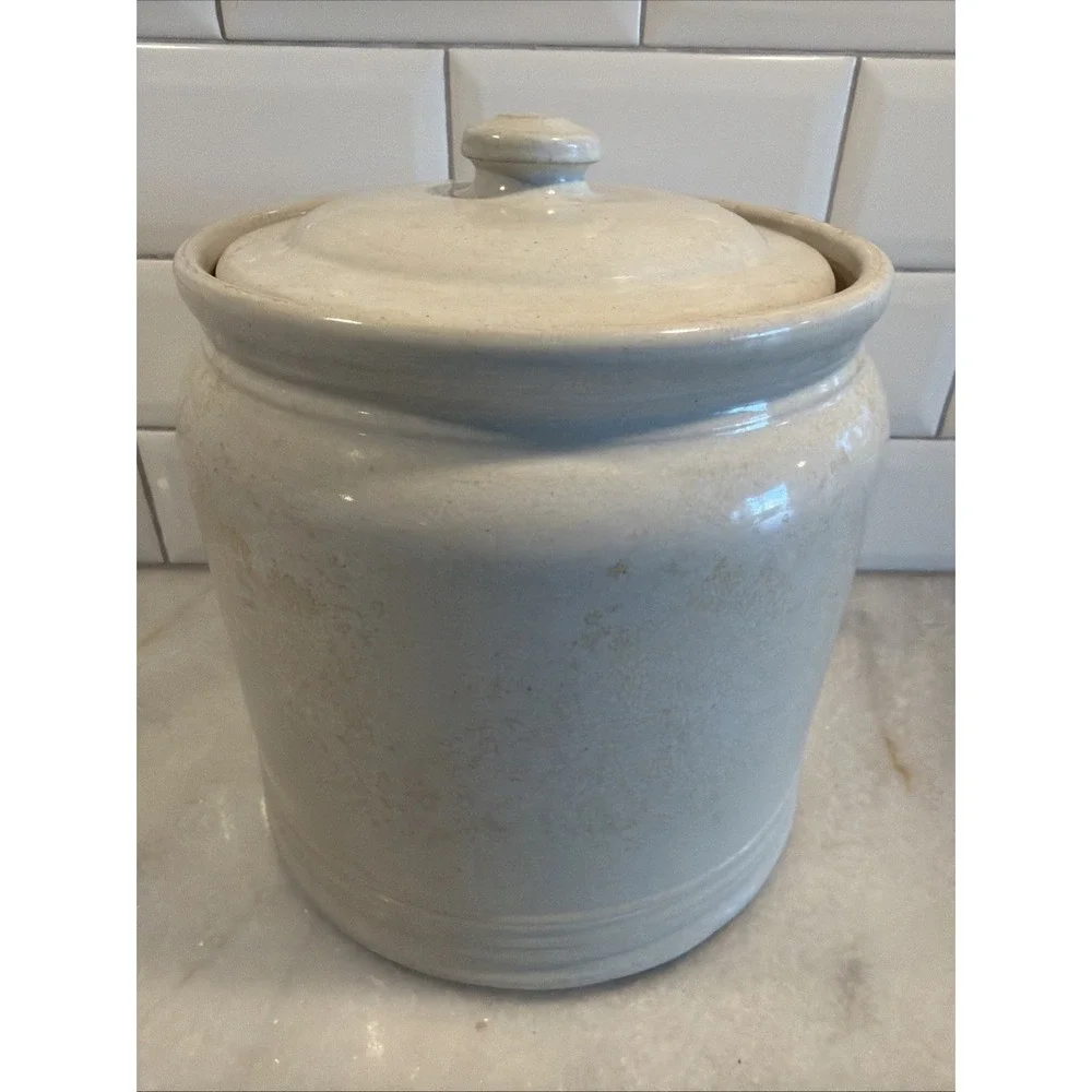 Vintage Amazing Stoneware Crock VERY OLD GW997